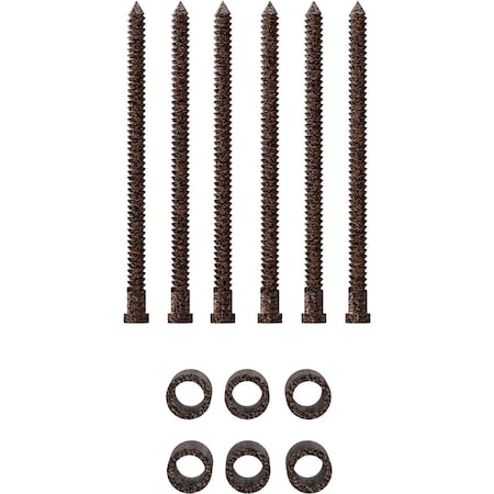 Ekena Millwork Barnfold 4-Door 7/8" Extension Kit, Copper Vein GB6007M4EXCV